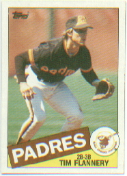 1985 Topps Baseball Cards      182     Tim Flannery